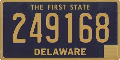 DE license plate 249168