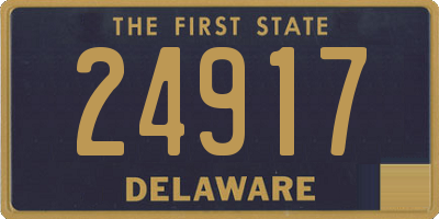 DE license plate 24917