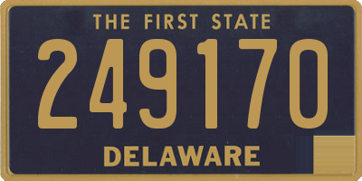 DE license plate 249170