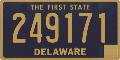 DE license plate 249171
