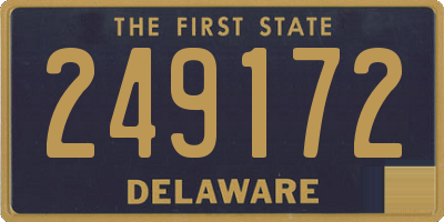 DE license plate 249172