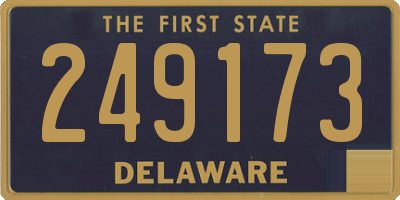 DE license plate 249173