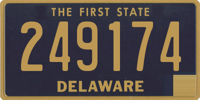 DE license plate 249174