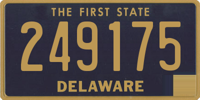 DE license plate 249175