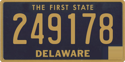 DE license plate 249178