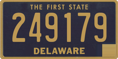 DE license plate 249179