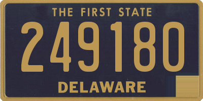 DE license plate 249180