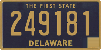 DE license plate 249181