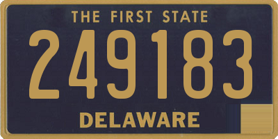 DE license plate 249183