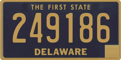 DE license plate 249186