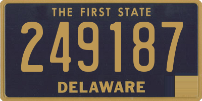 DE license plate 249187