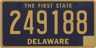 DE license plate 249188