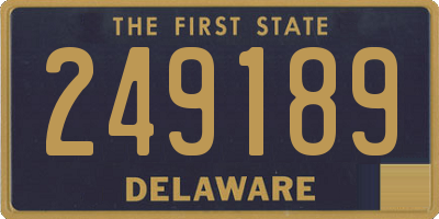 DE license plate 249189