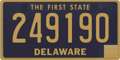 DE license plate 249190