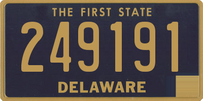 DE license plate 249191