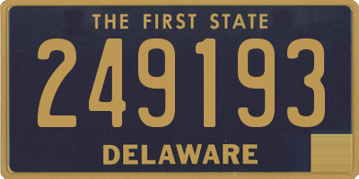 DE license plate 249193