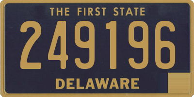 DE license plate 249196