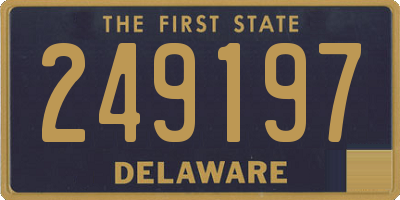 DE license plate 249197