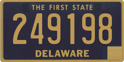 DE license plate 249198