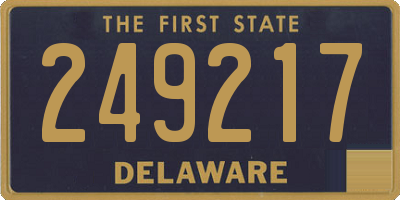 DE license plate 249217