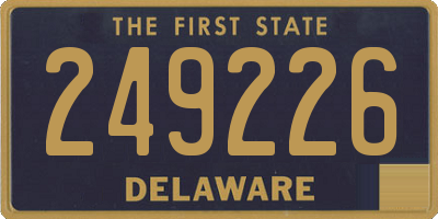 DE license plate 249226