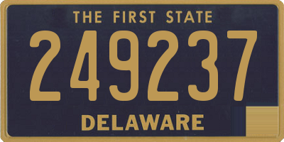 DE license plate 249237