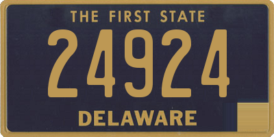 DE license plate 24924