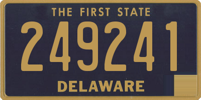 DE license plate 249241