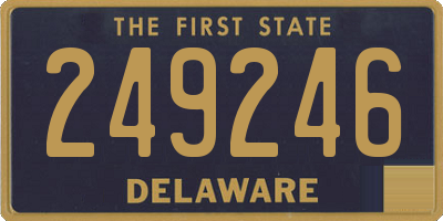 DE license plate 249246
