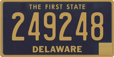 DE license plate 249248