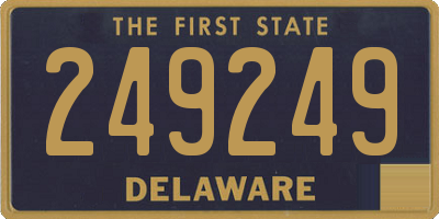 DE license plate 249249