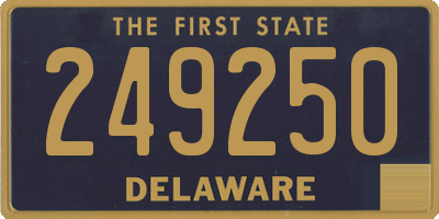 DE license plate 249250
