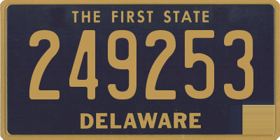 DE license plate 249253