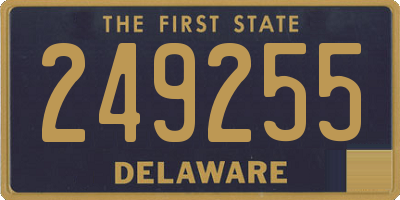 DE license plate 249255