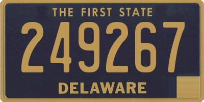 DE license plate 249267