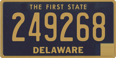 DE license plate 249268