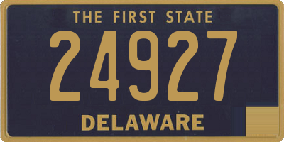 DE license plate 24927