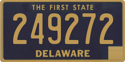 DE license plate 249272
