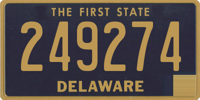 DE license plate 249274