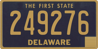 DE license plate 249276