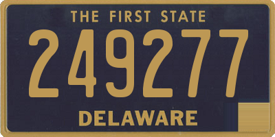 DE license plate 249277
