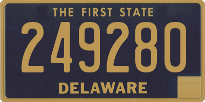 DE license plate 249280
