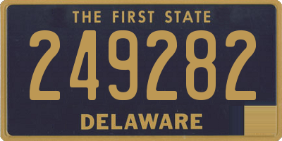 DE license plate 249282