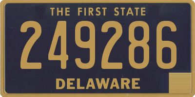 DE license plate 249286