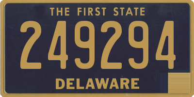 DE license plate 249294