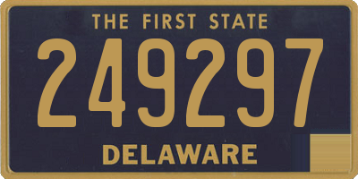 DE license plate 249297