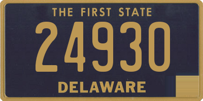 DE license plate 24930