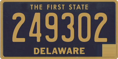 DE license plate 249302
