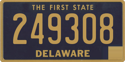 DE license plate 249308