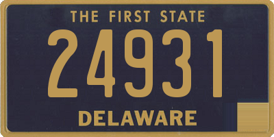 DE license plate 24931